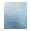 Sea Wave Translucent Stained Glass Window Film No Glue Static Decorative Privacy Window Film; 15x39 inches
